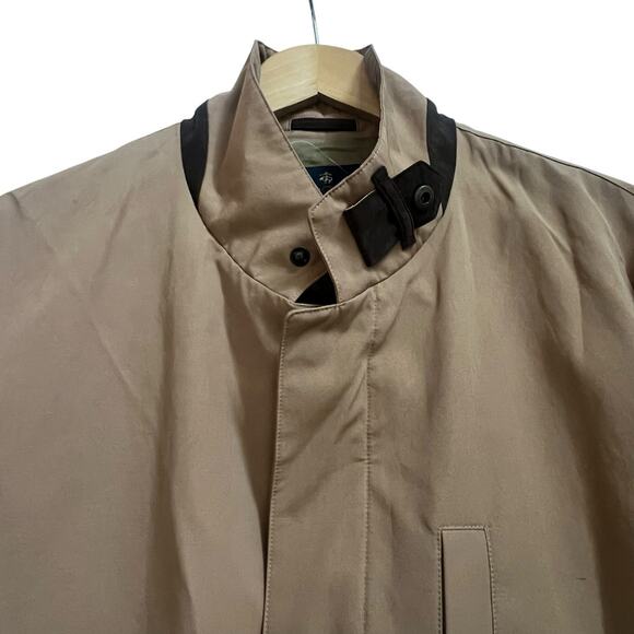 Brooks Brothers Tan Brown Field Jacket Size XXL Casual Chore Rain Coat - Picture 5 of 16